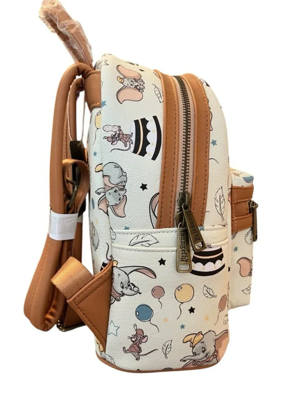 Loungefly Disney Dumbo Icons Mini Backpack Circus Peanuts Star Ball NWT